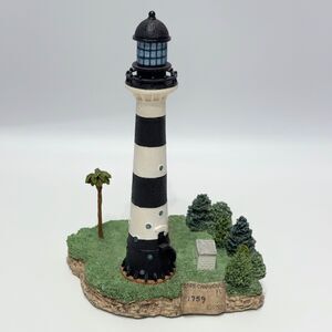 VTG 1998 Harbour Lights Cape Canaveral Lighthouse Figurine Statue #420 With Box